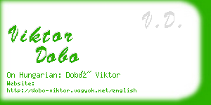 viktor dobo business card